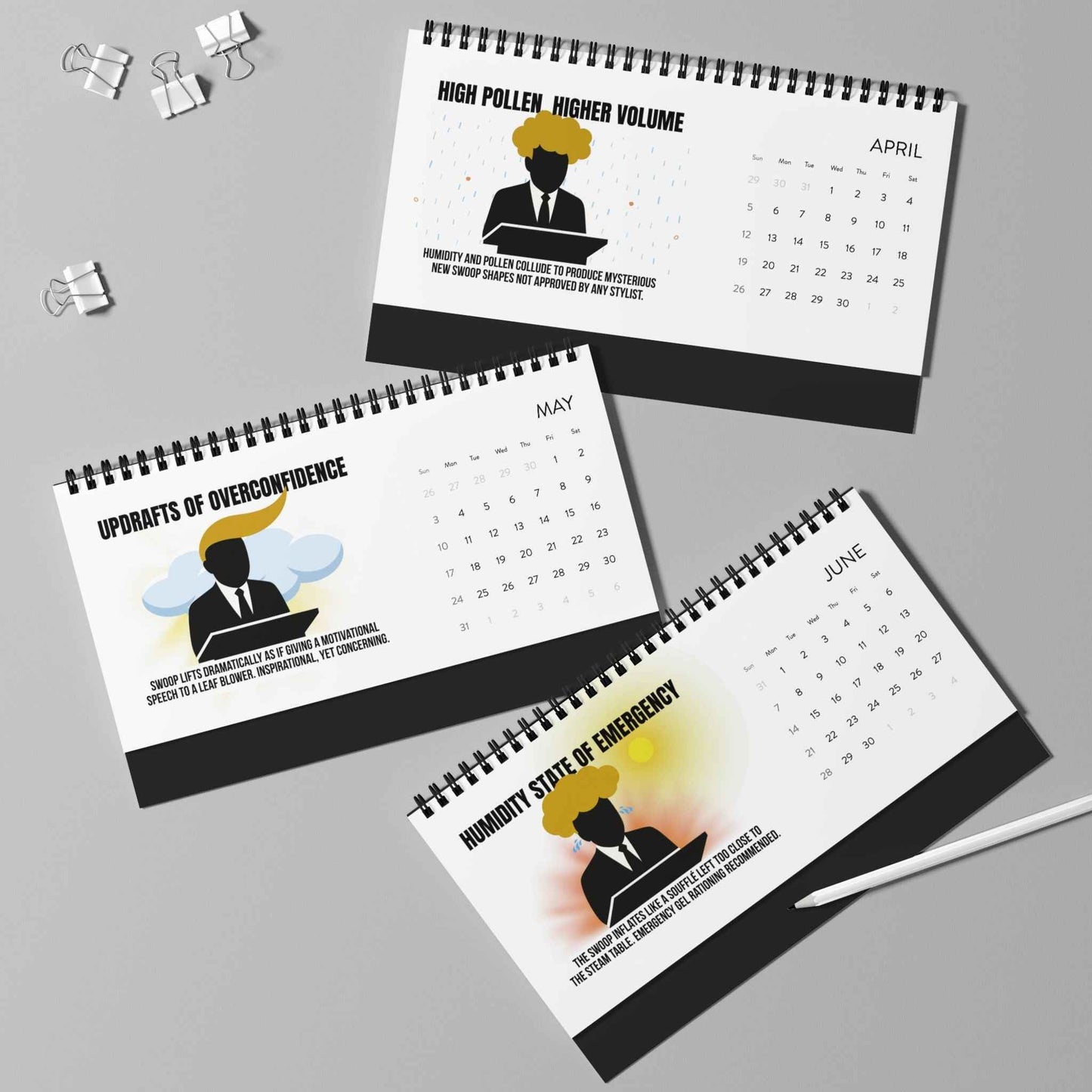 Calendario de Escritorio Executive Hair Forecast 2026