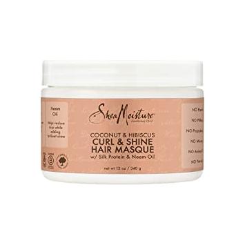 Masque capillaire SheaMoisture à la noix de coco et à l'hibiscus 340g