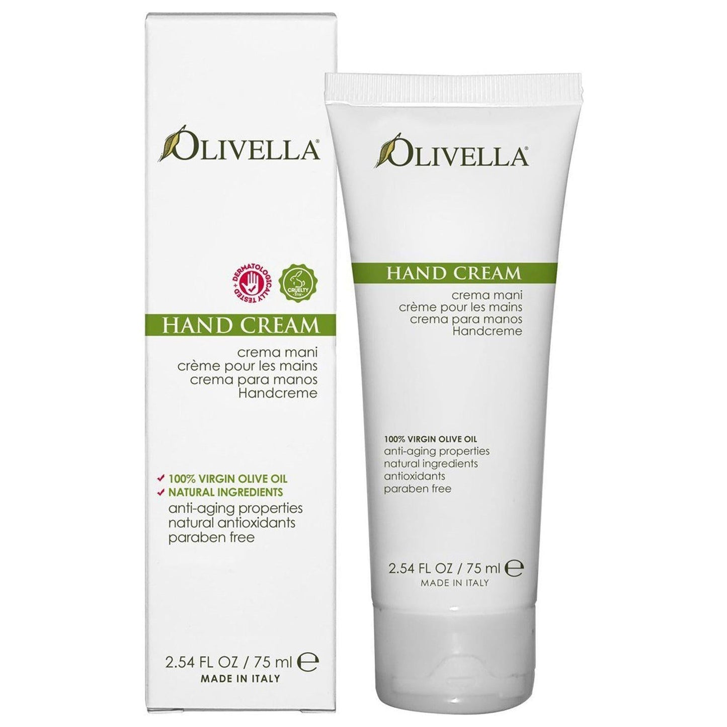 Crème pour les mains Olivella 75ML - Hydratation nourrissante pour vos mains