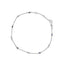 Pulsera de estación con zafiros azules y diamantes en oro blanco de 14 quilates - 8 pulgadas