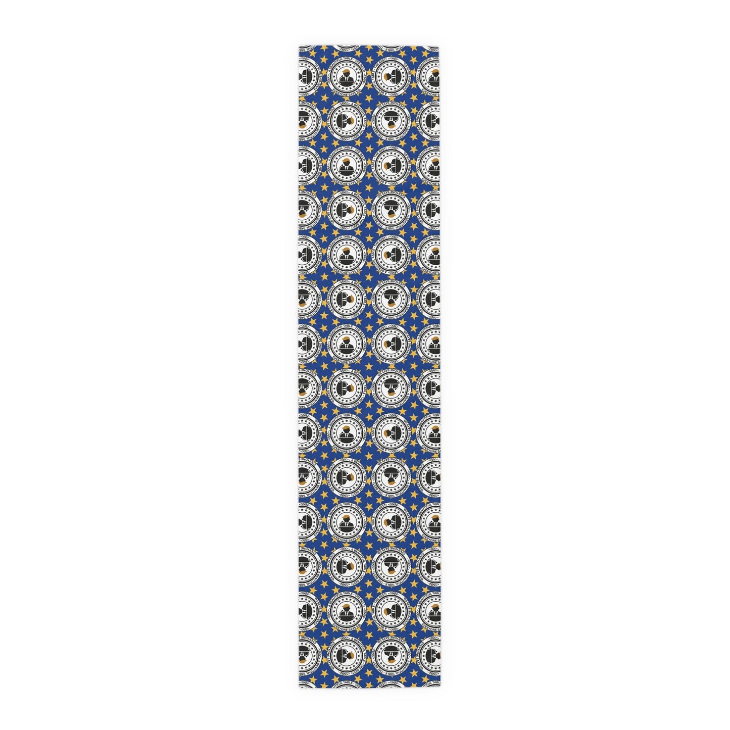 Elegant Faux Seal Pattern Table Runner