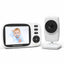 Video Baby Monitor 2.4G Wireless with 3.2 Inches LCD 2 Way Audio Talk Night Vision Surveillance Security Camera Babysitter - Korvel