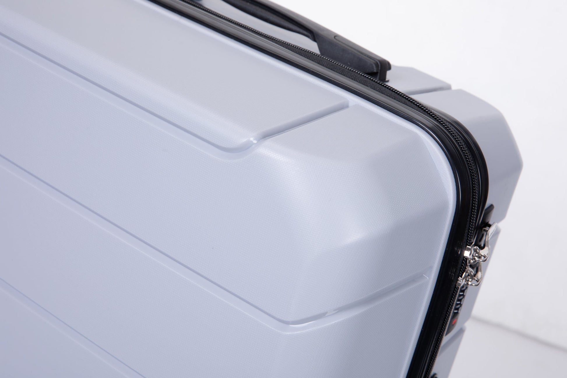 Hardshell Suitcase Spinner Wheels PP Luggage Sets Lightweight Suitcase with TSA Lock,3-Piece Set (20/24/28) ,Silver - Korvel