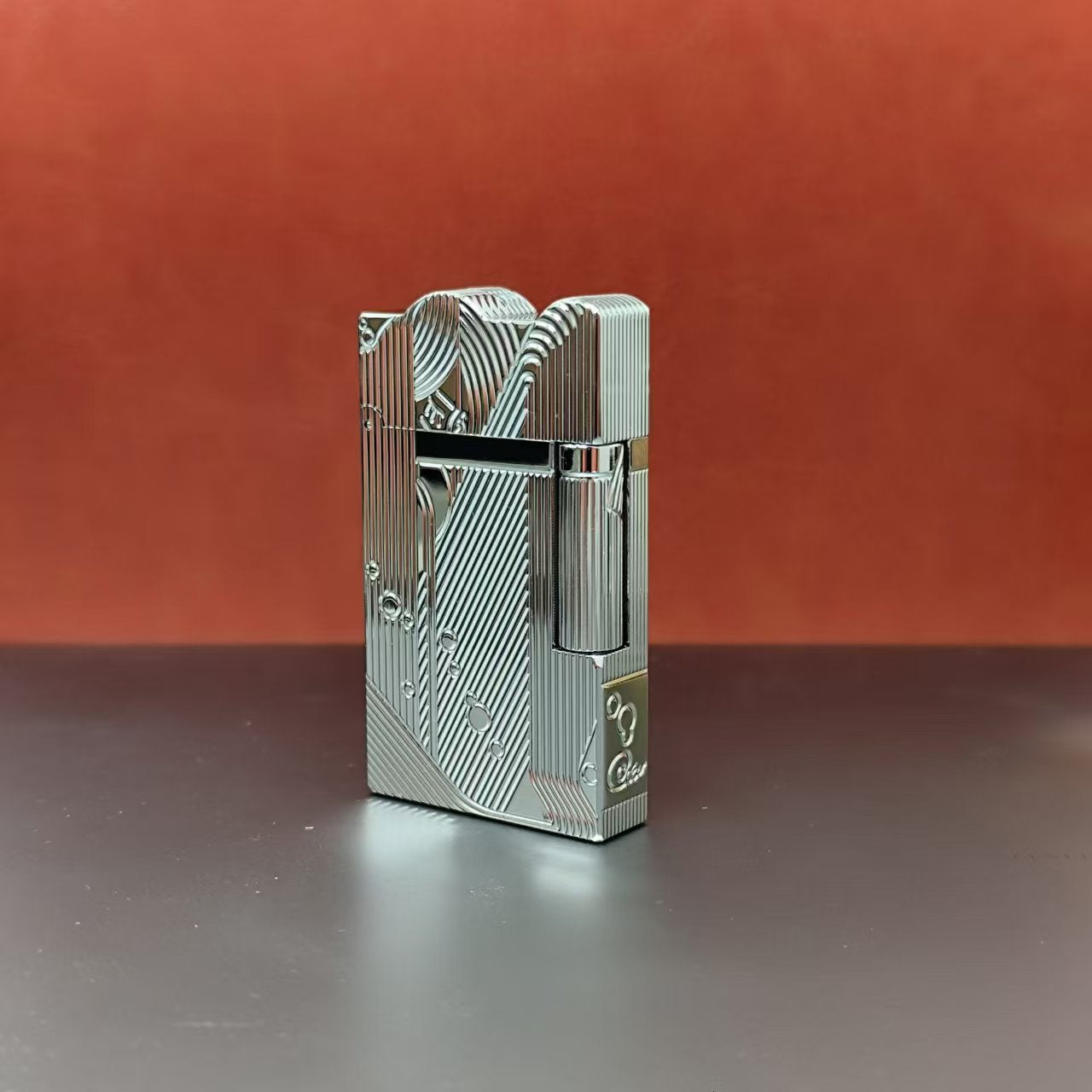 Gold Sleep Mermaid Pattern Vintage Lighter Cigarette Smoking Kerosene Lighters Classic Sound Metal Lighters Fire Men - Korvel