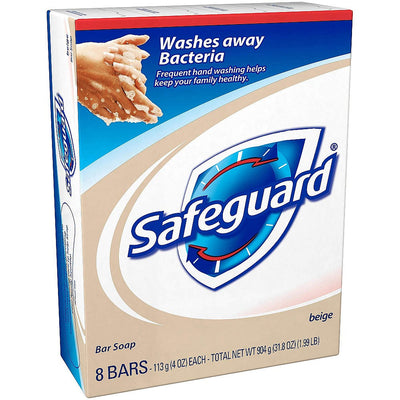 Savon antibactérien Safeguard - Parfum beige, 113 g (paquet de 8)