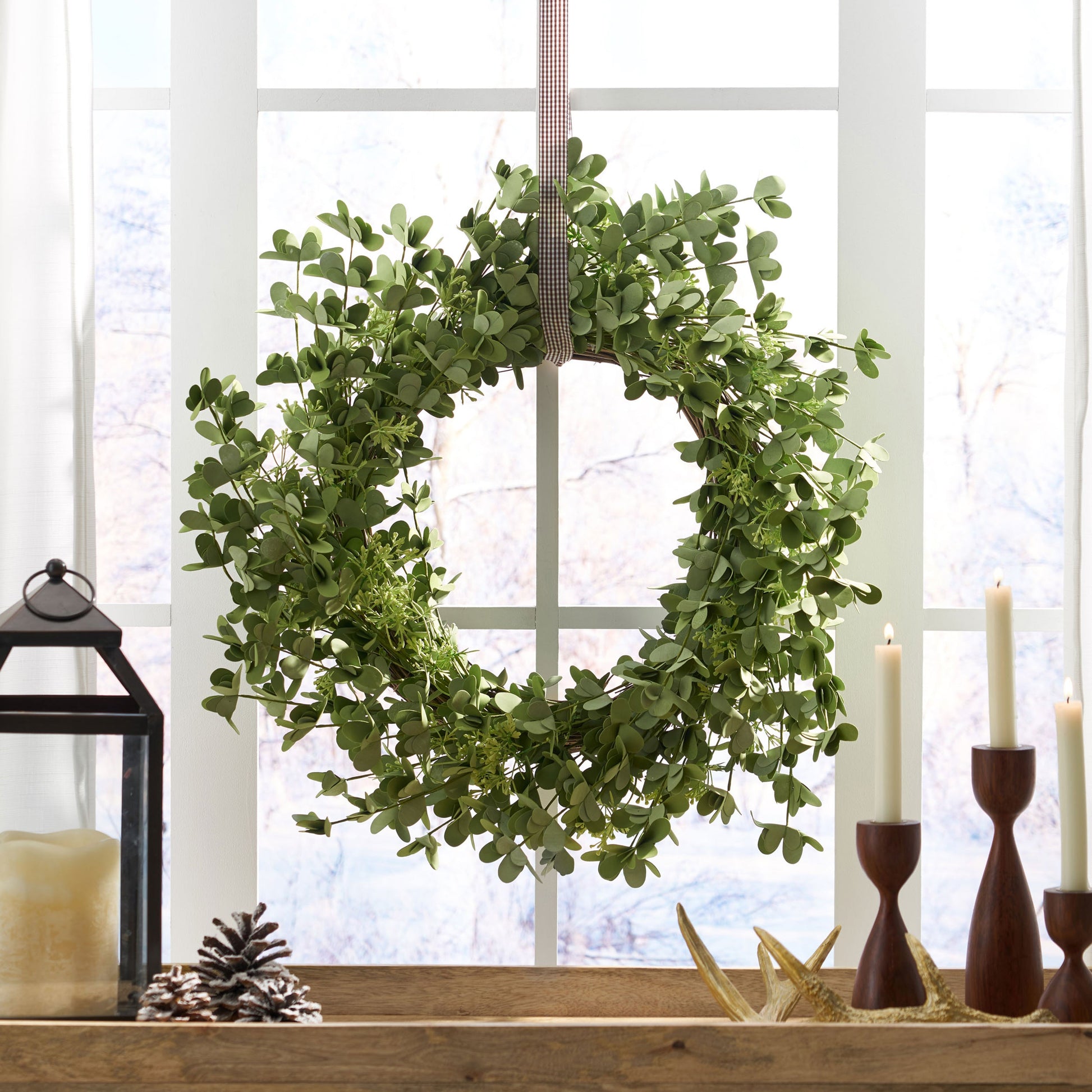 27" OXALIS CORNICULATA WREATH - Korvel