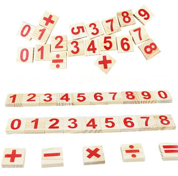 Children's Counting Stick Kindergarten Montessori Mathematics Teaching Tool Baby Early Education Digital Stick Toy - Korvel