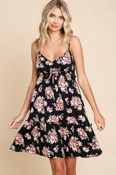 Floral Frill Cami Summer Dress for Women