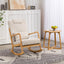 Chaise Berçante Rembourrée Classique avec Coussin Lombaire