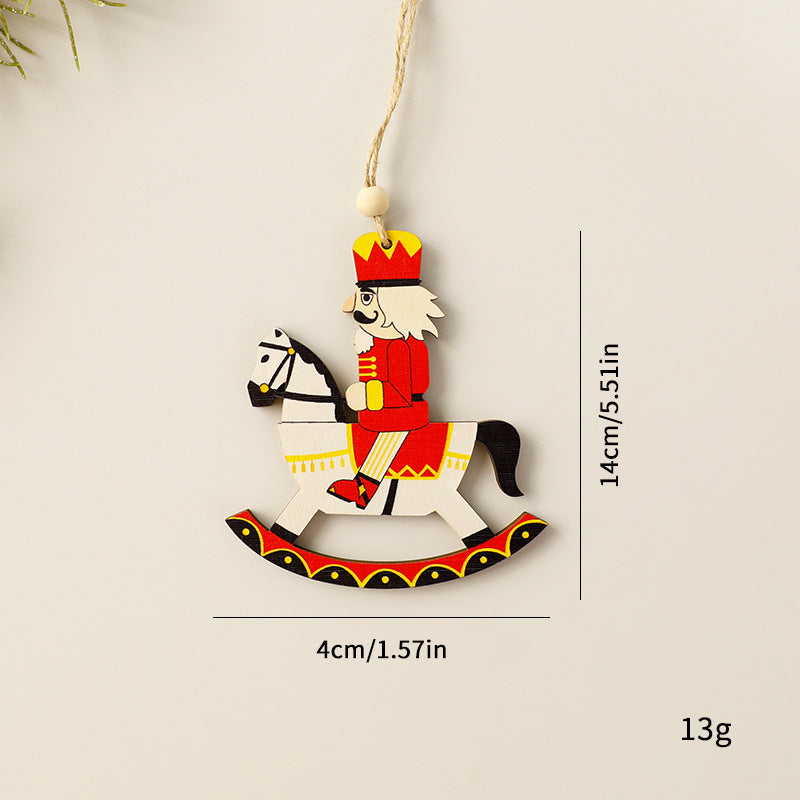 Elk Snowman Christmas Decoration Snowflake Santa Claus Christmas Tree Pendant Christmas Tree Decoration - Korvel