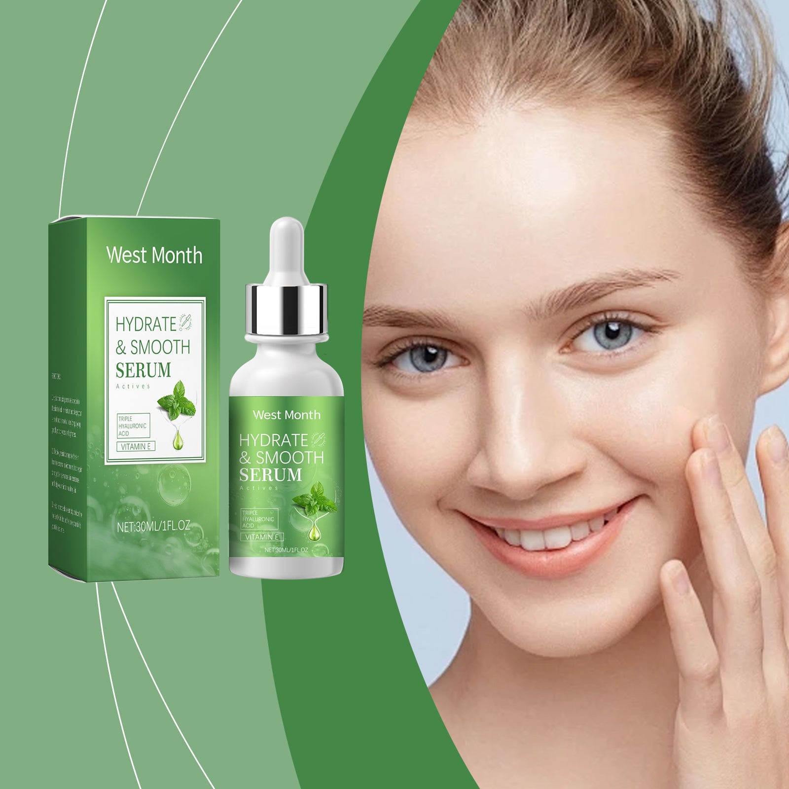 Hydrating Serum With Hyaluronic Acid, Facial Skin Hydrating, Brightening And Firming Serum - Korvel