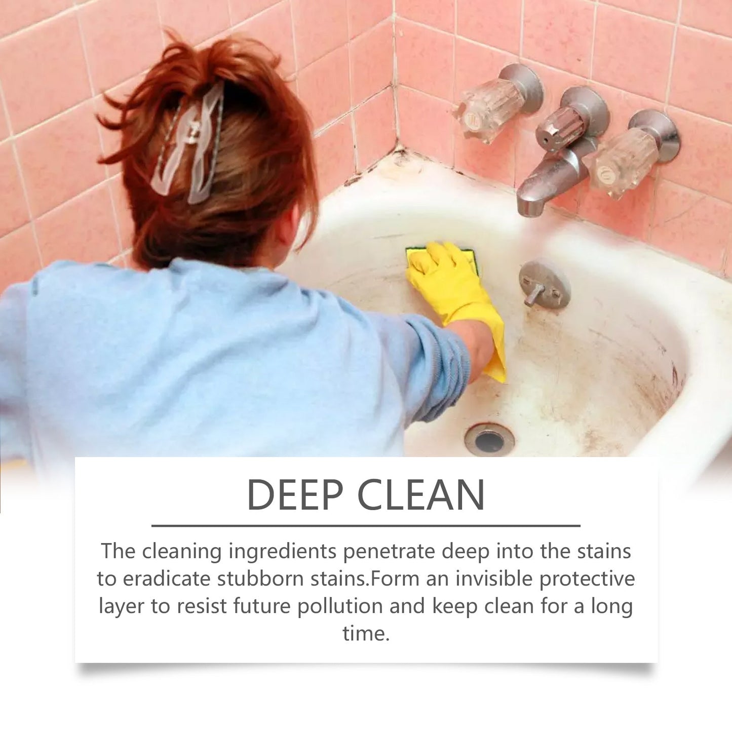 Multi-Purpose Stain Cleaning Gel, Cleaning Kitchen And Bathroom Grease Stains Multi-Effect Cleaner - Korvel