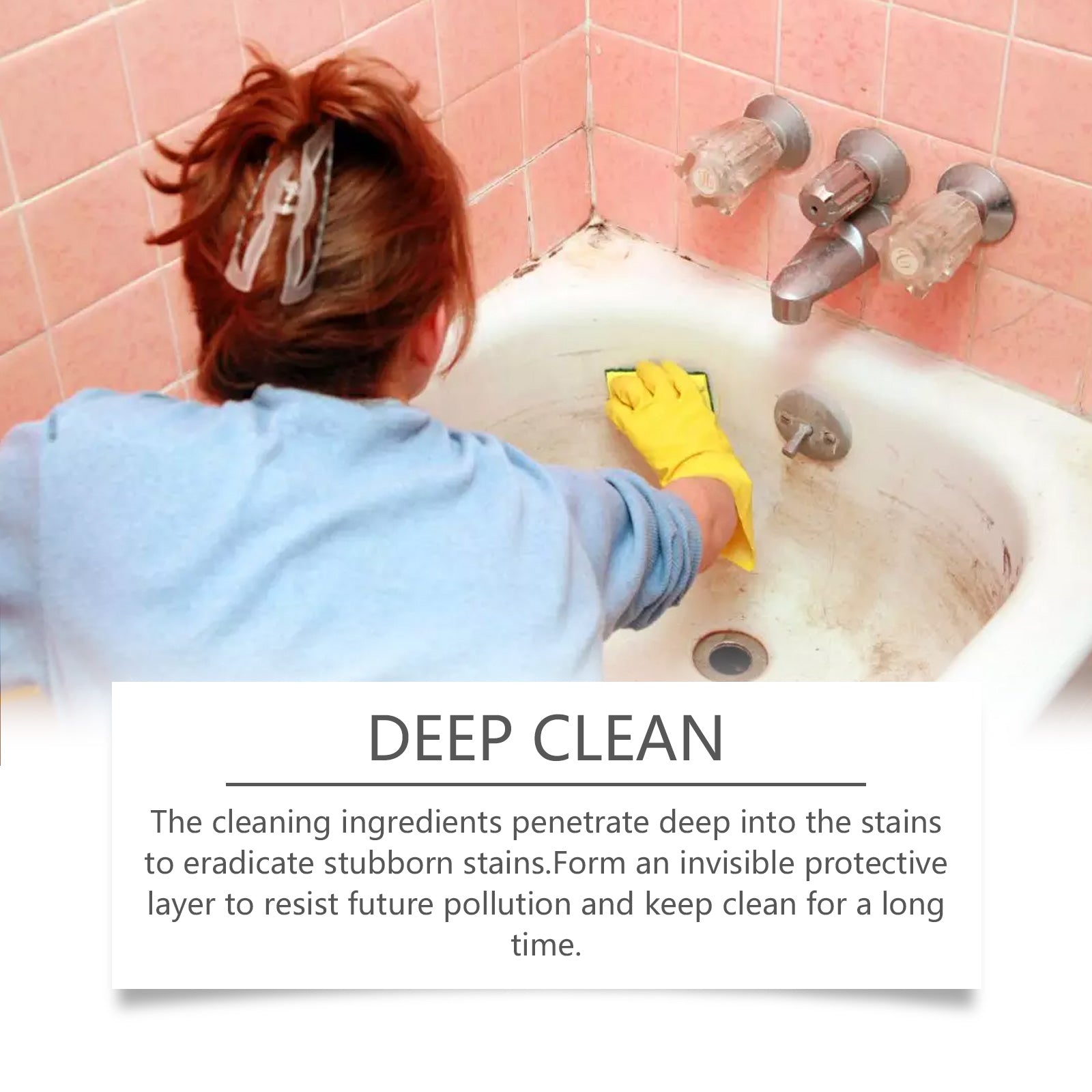 Multi-Purpose Stain Cleaning Gel, Cleaning Kitchen And Bathroom Grease Stains Multi-Effect Cleaner - Korvel