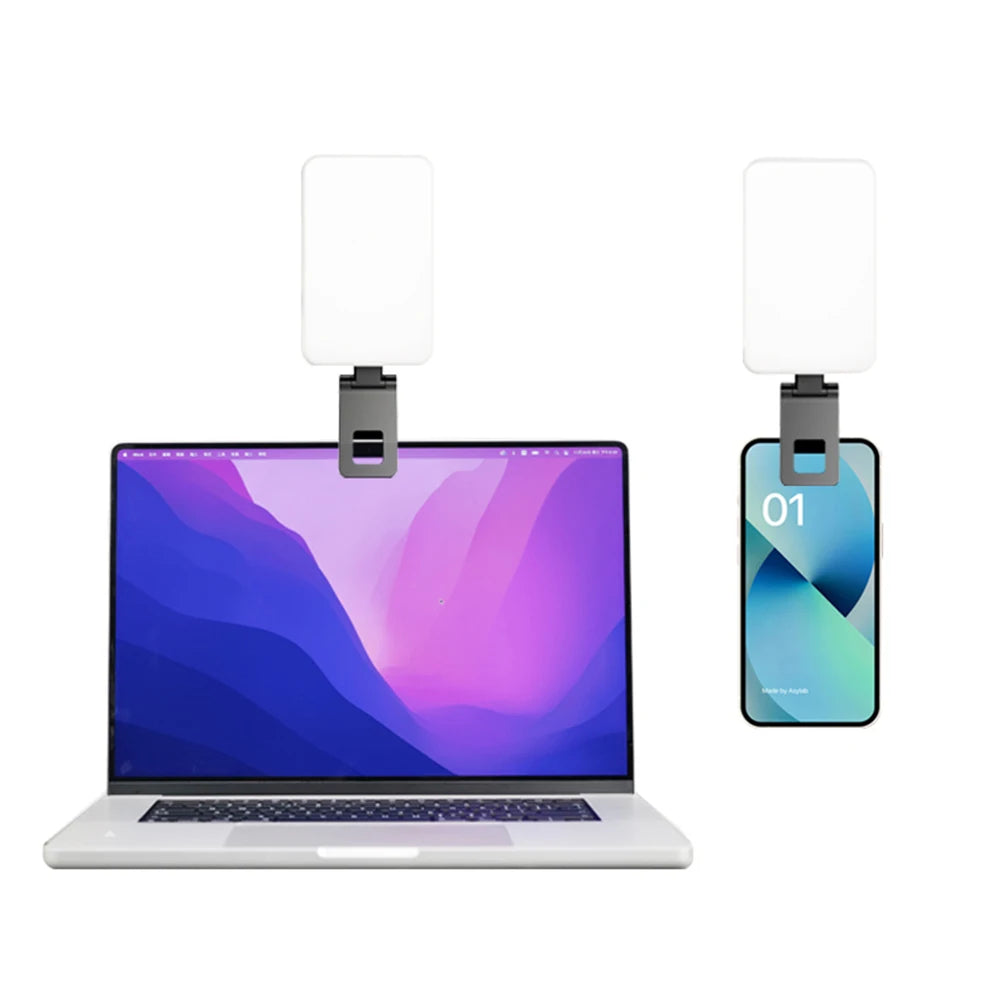 Mobile phone fill light 5 color temperature mini portable live video conference fill light - Korvel