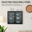 Retro Style Haze Double Glass Door Wall Cabinet With Detachable Shelves for Office Dining Room Living Room - Korvel