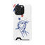 Minimal Line Portrait Samsung Case — Say Less Edition