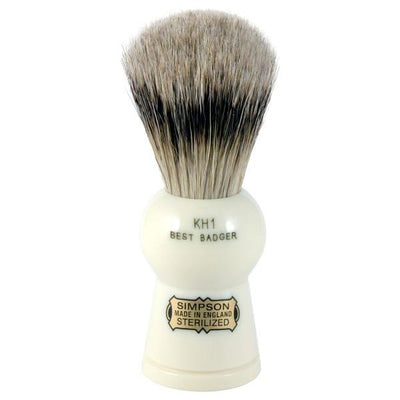 Simpson Keyhole Kh1 Best Badger Hair Shaving Brush - Imitation Ivory