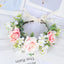 Couronne de Fleurs en Soie Fait Main Accessoire Capillaire