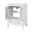Meuble de salle de bain blanc de 24" avec lavabo et rangement