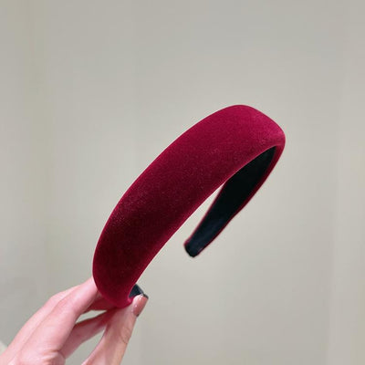 Velvet sponge wide edge headband - Korvel