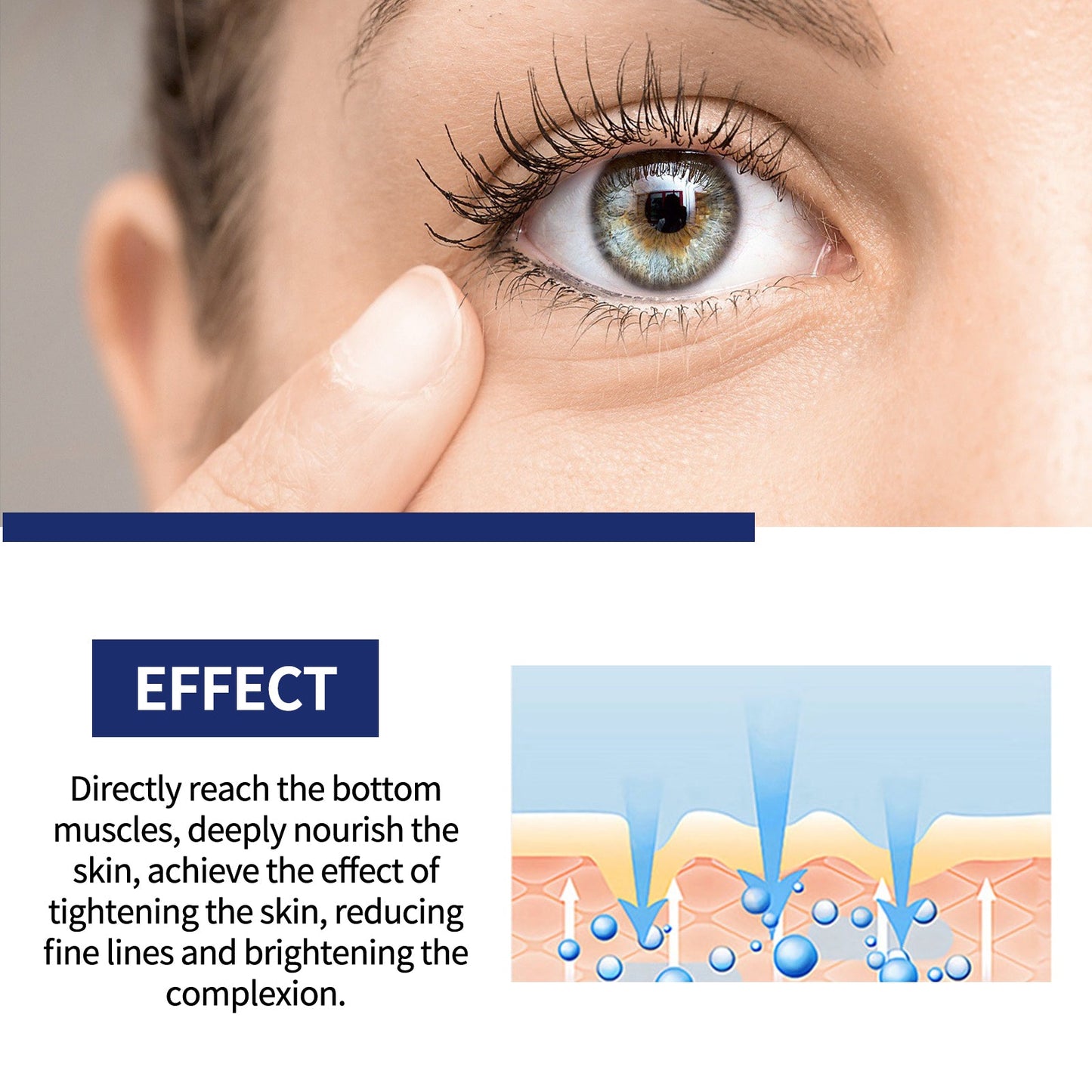 Firming Eye Gel, Fade Spots Fine Lines, Anti-Aging Even Skin Tone Moisturizing Eye Cream - Korvel