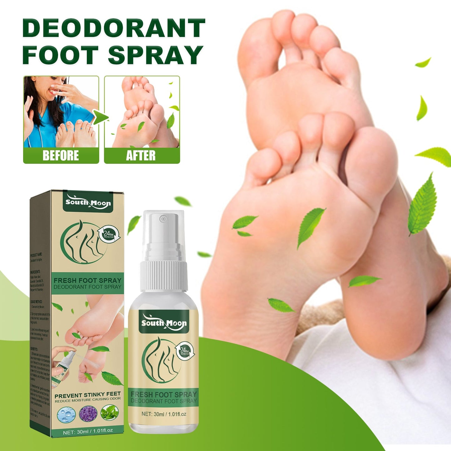 Premium Fresh Foot Spray for Comfort and Fragrance