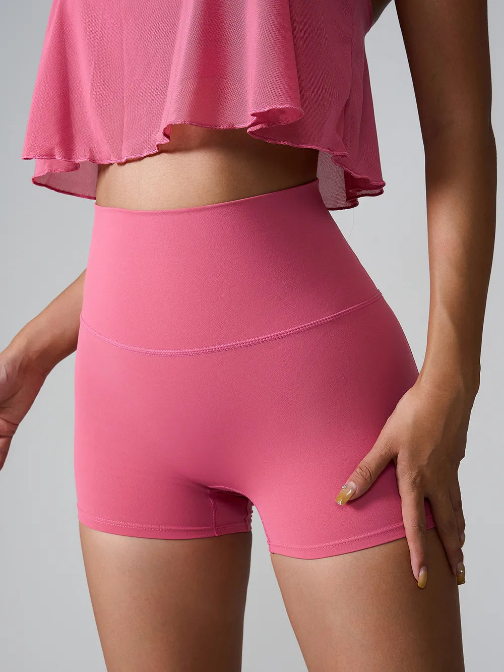 Shorts de sport taille haute premium