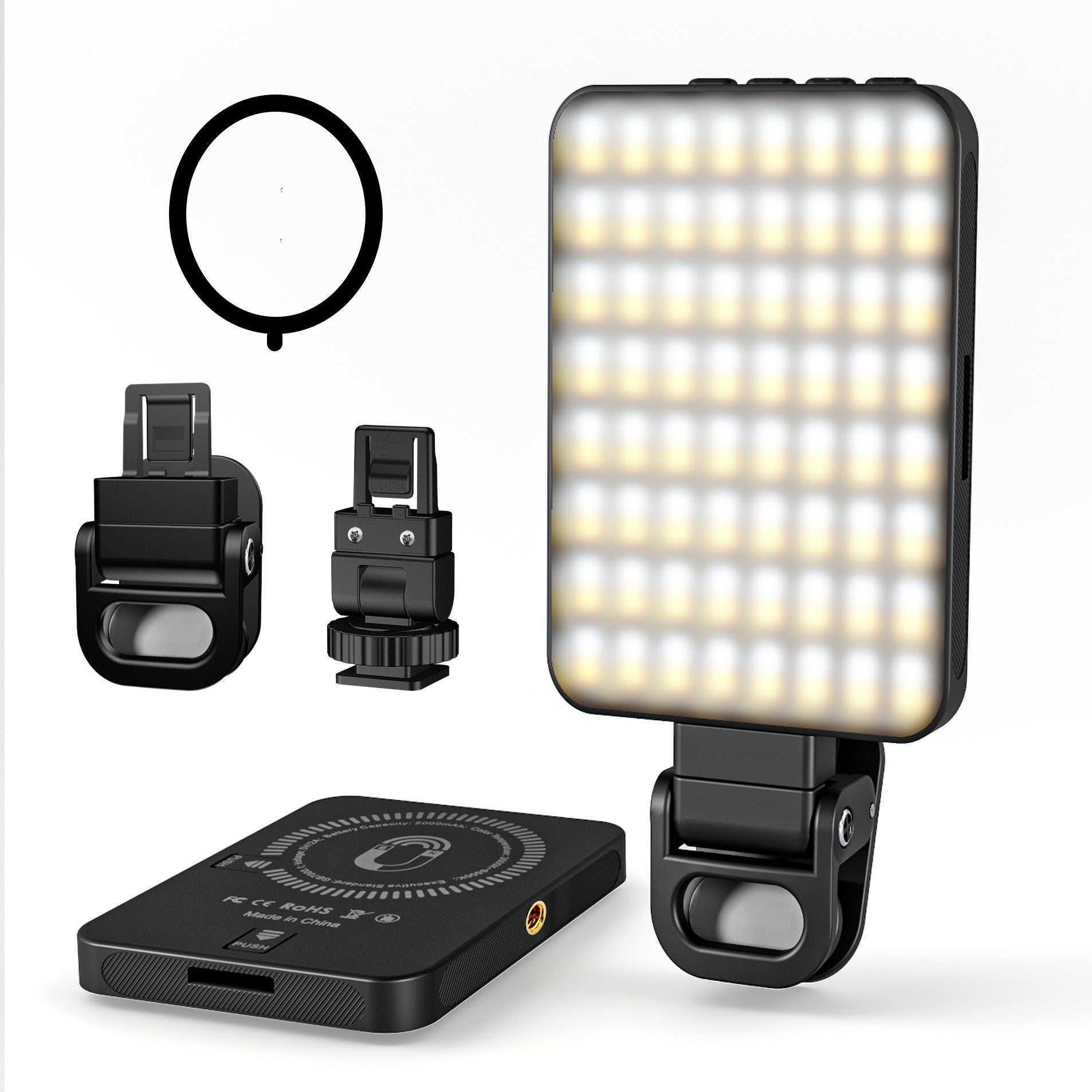 Magnetic fill light LED video conference phone fill light camera photography live broadcast photography pocket light - Korvel