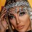 Trendy exaggeration hair chain, European and American fashion, water droplets full of diamonds hair accessories, headwear accessories, hair chain - Korvel