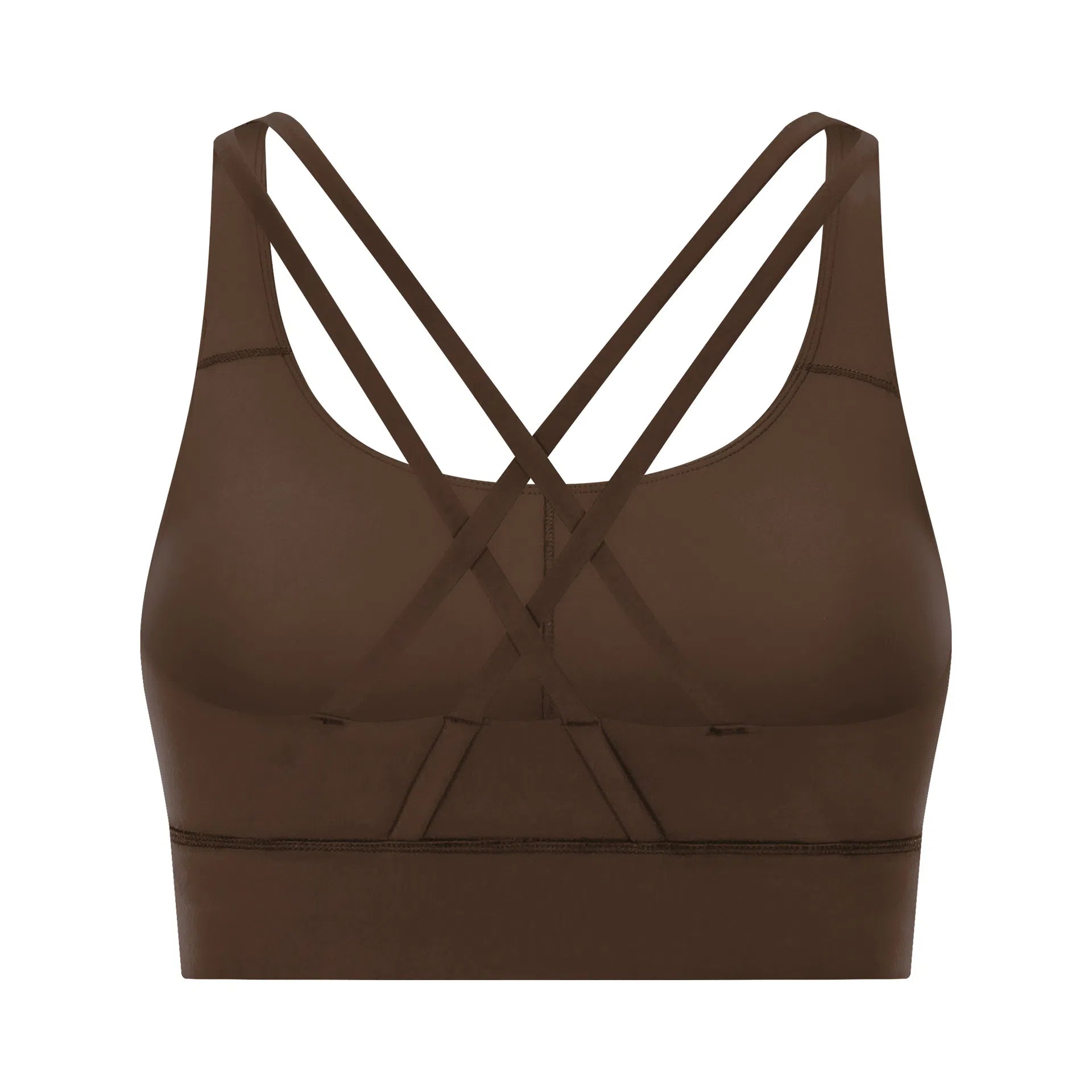 Cross back yoga bra brushed bare high-strength shock-absorbing gathering sports vest for women - Korvel