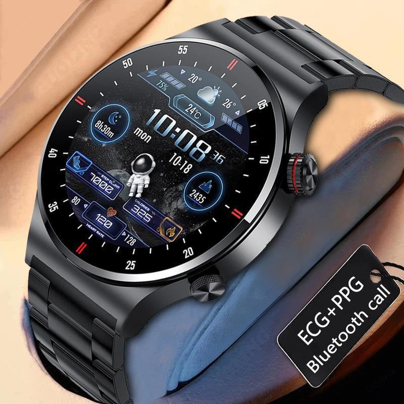QW33 Smart Watch ECG+PPG Music Player Pedometer Bluetooth Call Smart Watch - Korvel