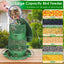 Mangeoire à oiseaux en métal anti-écureuil avec perches à 360°