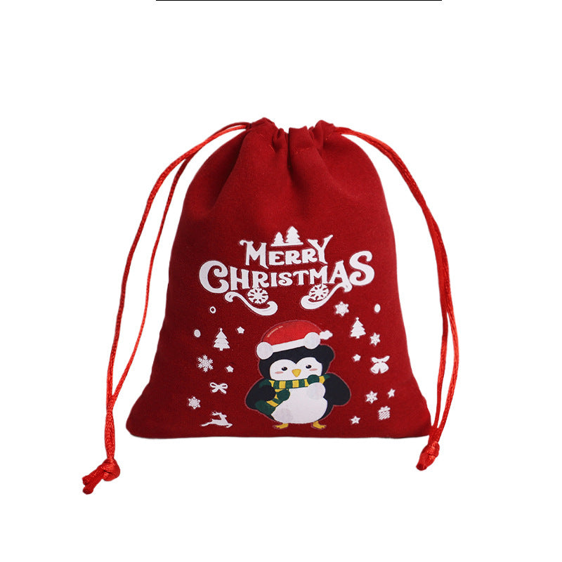 Christmas Gift Velvet/linen Drawstring Bags Bracelet Jewelry Candy Packaging Bags - Korvel