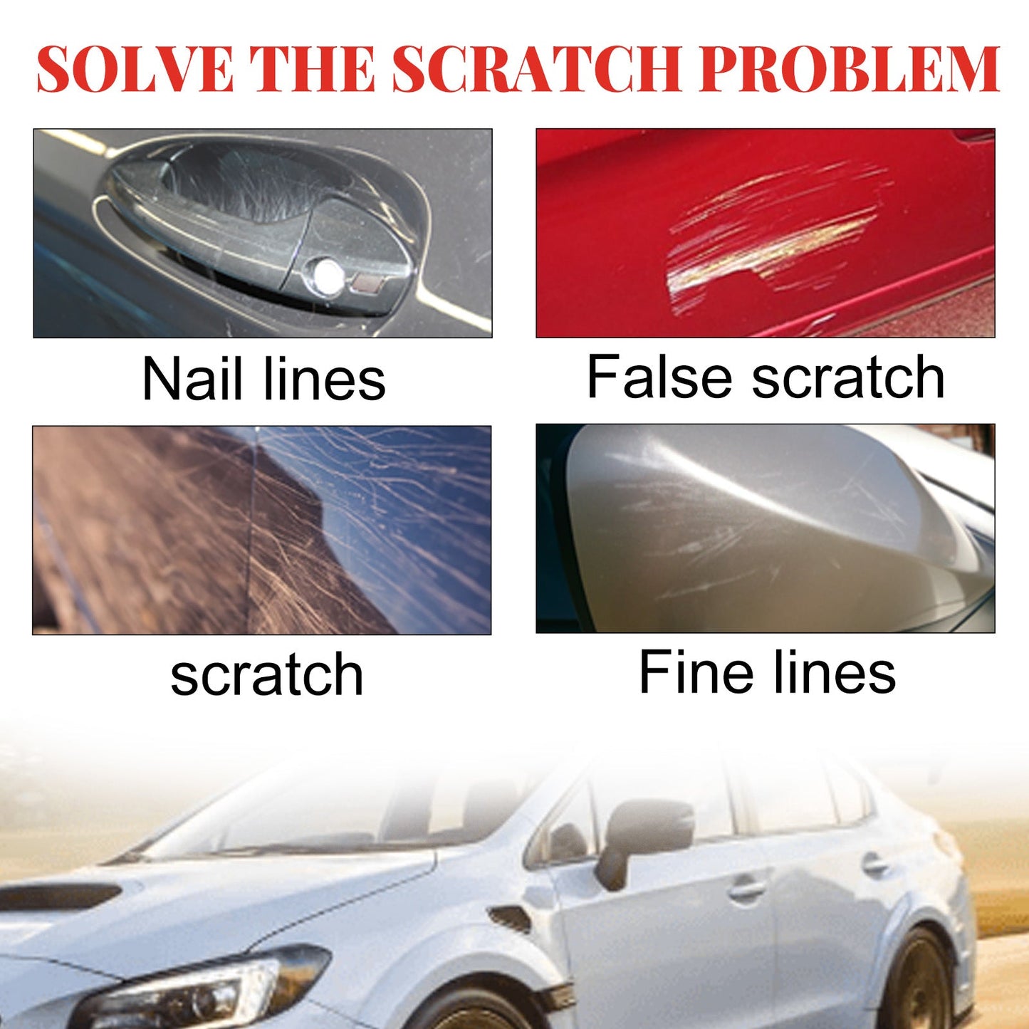 Car Paint Scratch Remover, Car Paint Scratch Repair Cleaning Cloth Scratch Maintenance Agent - Korvel