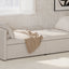 Fauteuil-lit moderne beige avec tiroirs de rangement