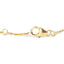 Pulsera de Ojo Maligno de Zafiro Azul y Diamante en Oro Amarillo de 10K - 7"