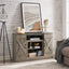 Farmhouse Classic Media TV Stand Antique Entertainment Console for TV up to 50" with Open and Closed Storage Space - Korvel