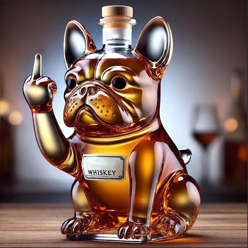 10Oz Funny Middle Finger Duck/Turtle/Dog Whisky Glass Decanter – Bar/Office/Home Decor. - Korvel