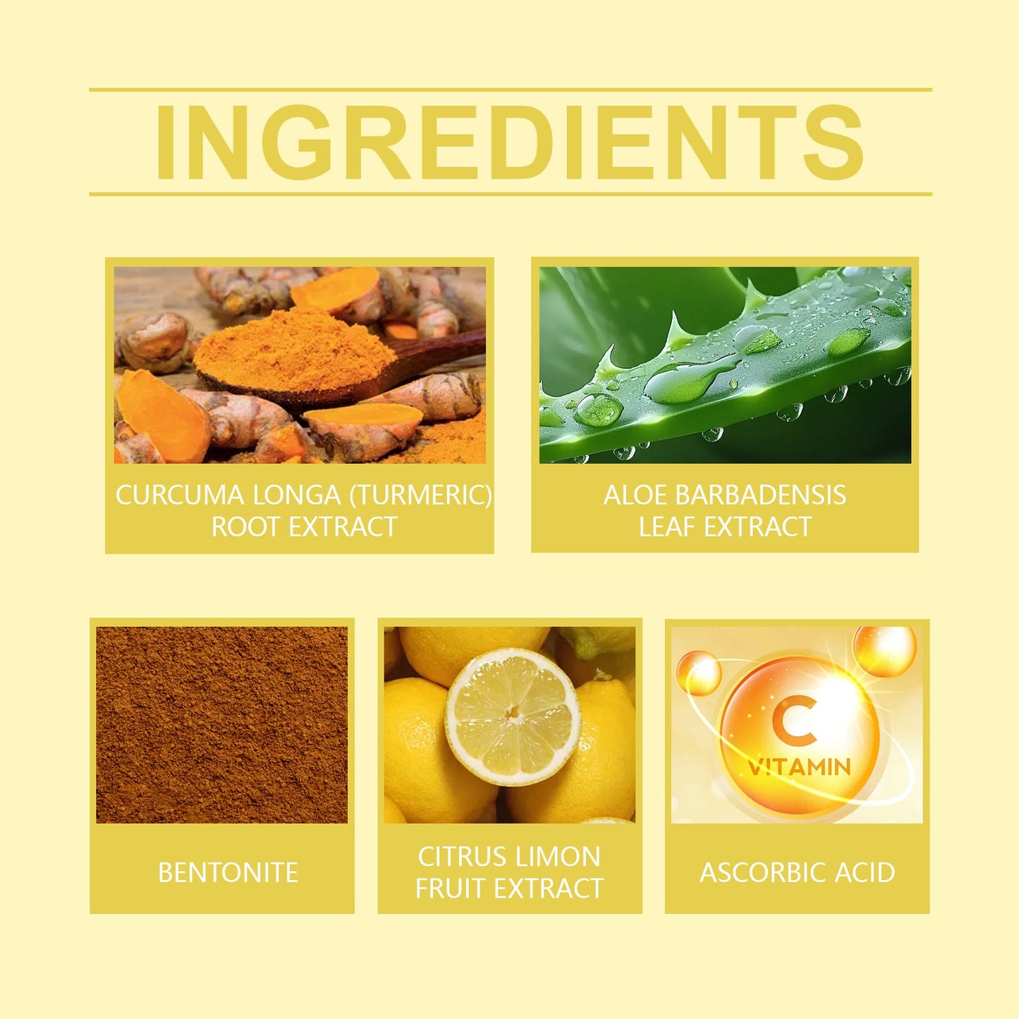 Mascarilla de barro de vitamina C y cúrcuma para una piel radiante