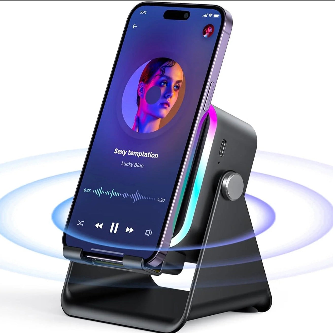 GlowAmp 5-in-1 Speaker Stand - Korvel