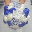 Artificial Wedding Bouquets Hand Made Flower Rhinestone Bridesmaid Crystal Bridal Wedding Bouquet - Korvel
