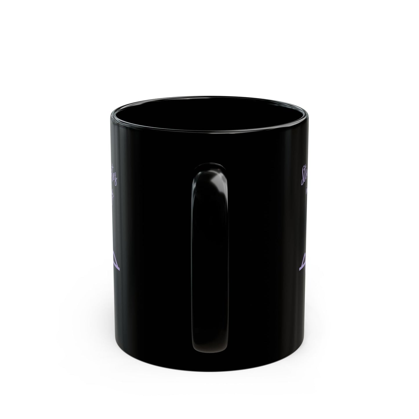 Waves of Strength Black Awareness Mug - 11oz & 15oz