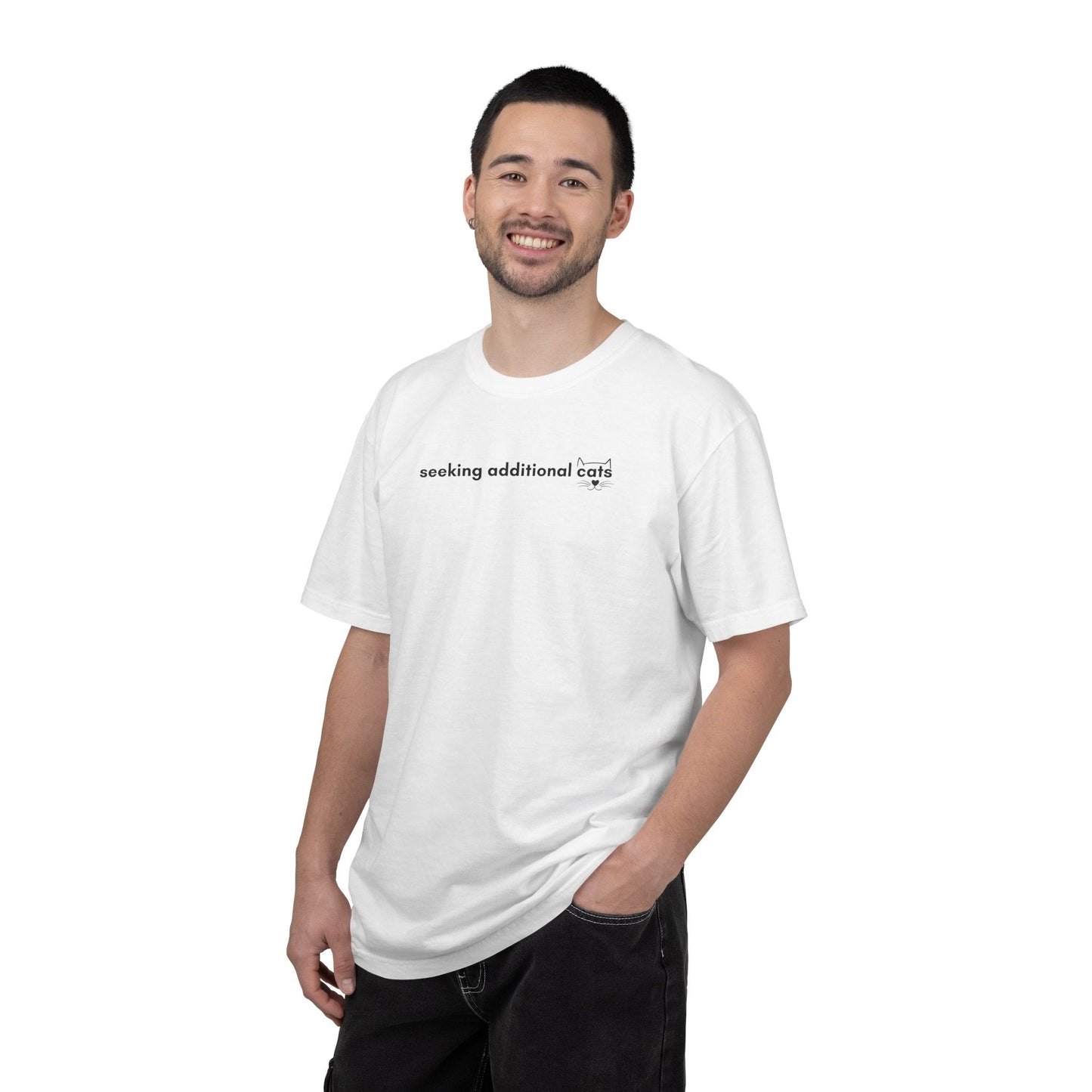Seeking Additional Cats T-Shirt | Minimalist Cat Lover Tee