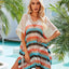 Cutout Striped Cover-Up with Tassel - Korvel
