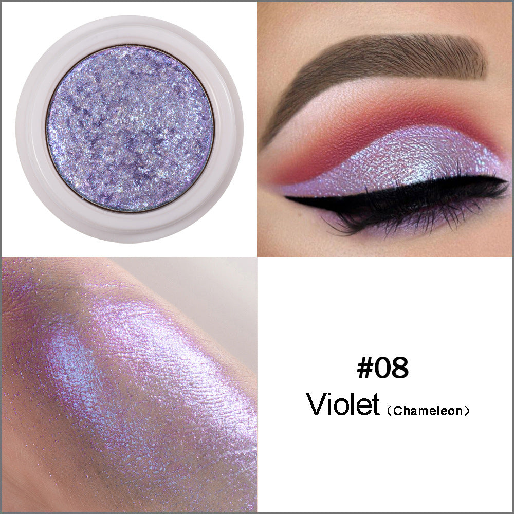 HANDAIYAN Makeup Eye Shadow Monochromatic Polarized Pearlescent Non-Smudge Eye Shadow Cream Easy To Color - Korvel