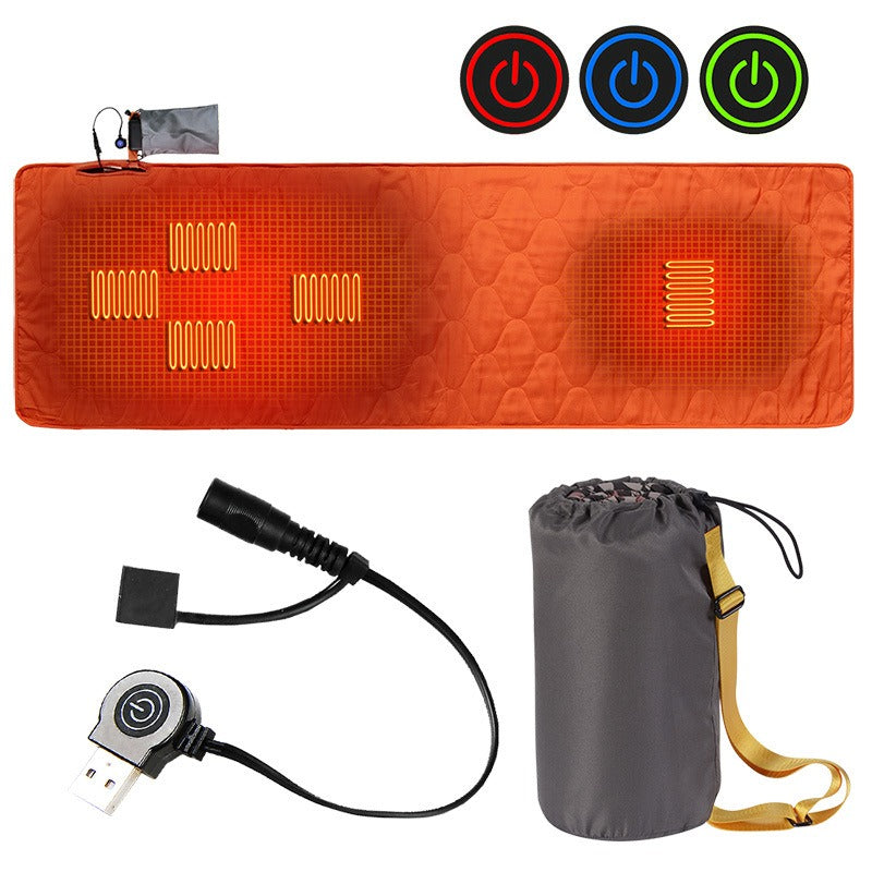 Winter New Smart Charging Portable Heating Sleeping Pad Outdoor Camping Sleeping Bag Pad Individual Camping Thermal Pad - Korvel
