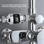 Bathroom Tub Shower Faucets Water Thermometer Electricity LED Display ABS Bathtub Water Temperature Monitor for Home Shower - Korvel