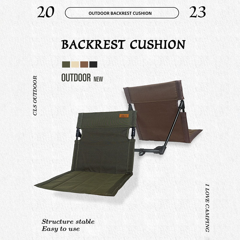 Outdoor camping backrest cushion chair portable folding chair tent leisure chair balcony park lawn picnic chair - Korvel