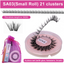 DIY false eyelashes set whole cut eyelashes European and American thick curling travel size eyelash combination - Korvel