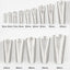 14 PCS Duck Type Glue Nozzle Mighty Caulking Finisher glass glue nozzle stainless steel glue nozzle - Korvel